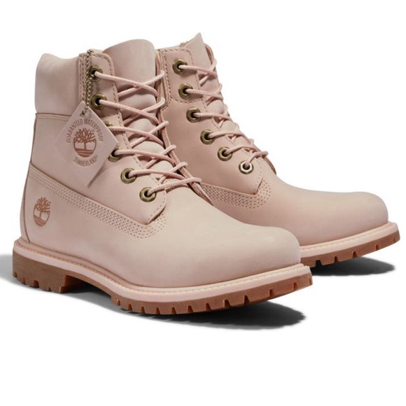 🆕🔥 TIMBERLAND® Women’s 6-Inch Premium Waterproof Boot Sz 8 M LIGHT PINK - Picture 1 of 15